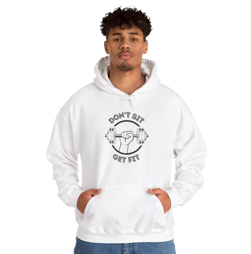 Don't Sit Get Fit - Unisex Heavy Blend™ Hooded Sweatshirt